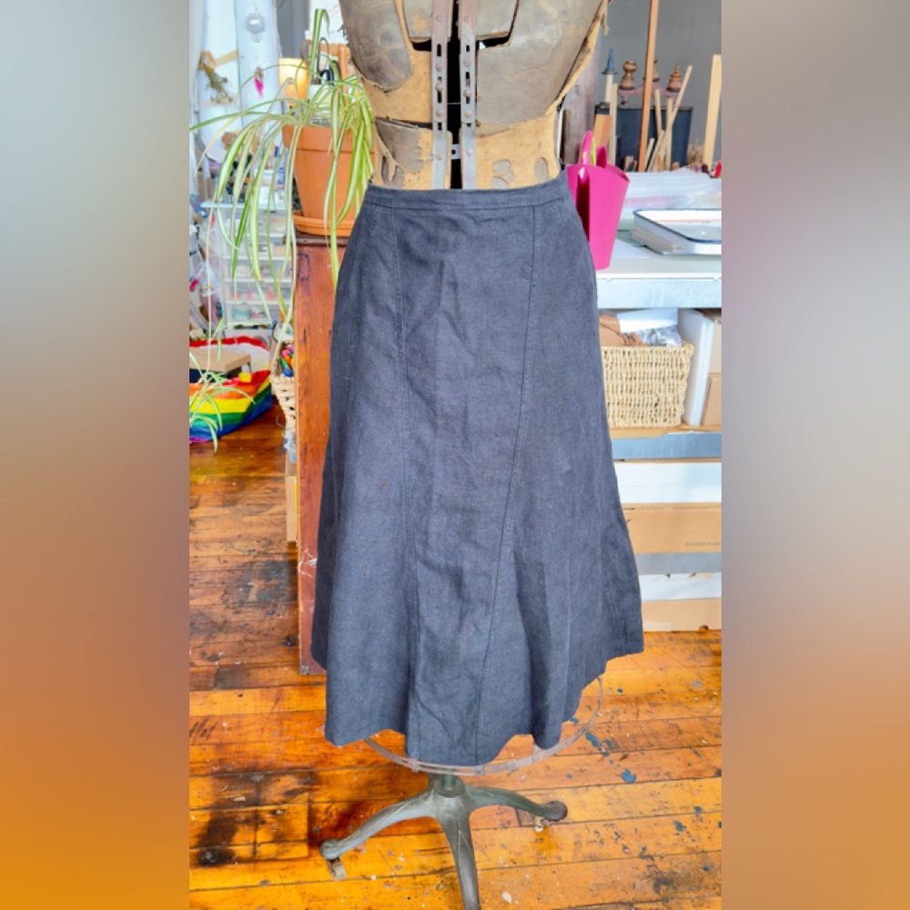Vintage 90’s rustic linen skirt